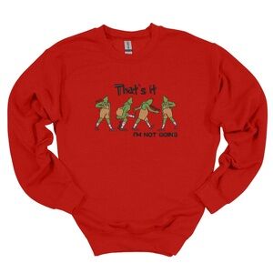 Gildan Red Graphic Tee - Fun Dancing Design